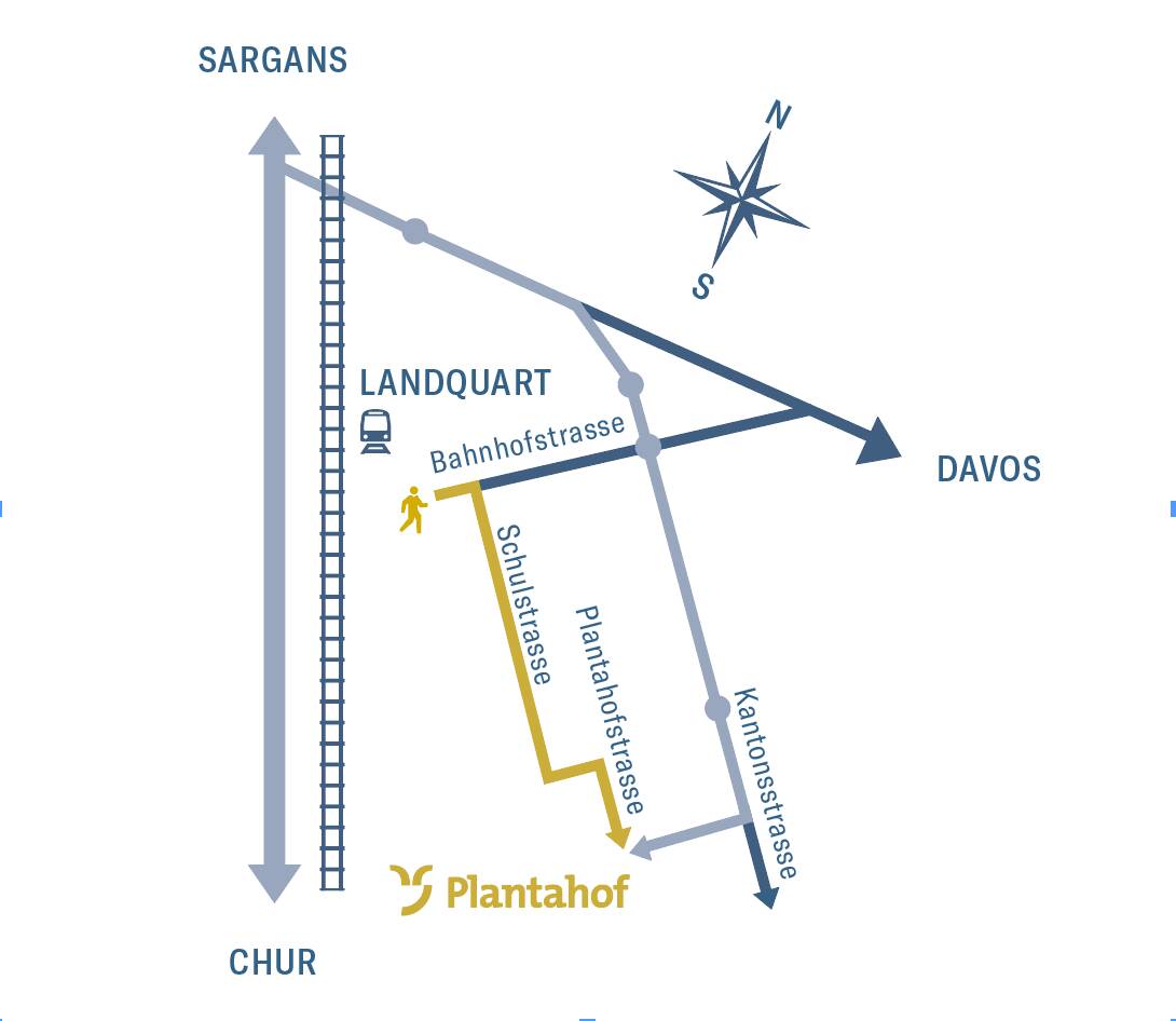 Lageplan und Anfahrt: Plantahof, Kantonsstrasse 17, 7302 Landquart