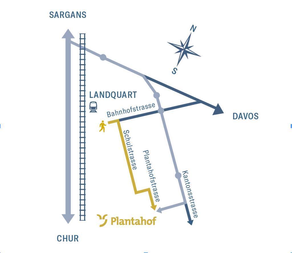 Lageplan und Anfahrt: Plantahof, Kantonsstrasse 17, 7302 Landquart